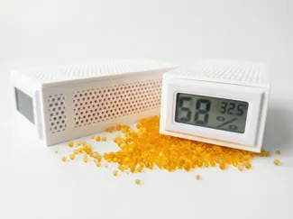 Desiccant Container with Hygrometer slot