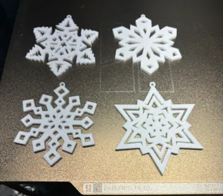 Snowflake Christmas Tree Decor
