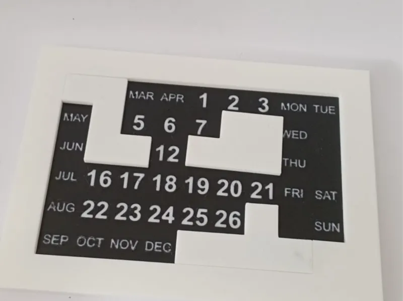 Kalender-Puzzle, Täglich eine neue Herausforderung