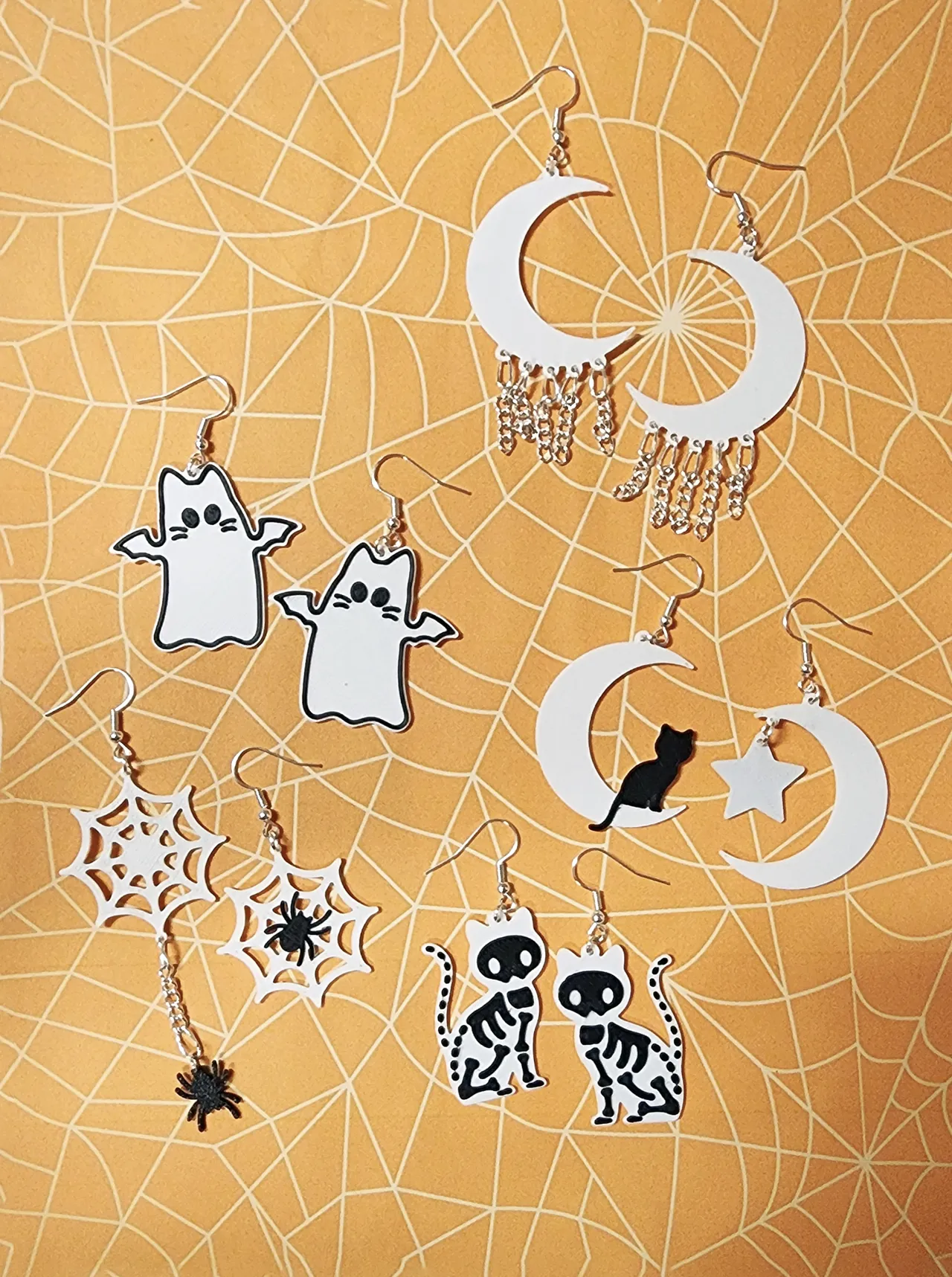 Halloween Earrings, No AMS, Quick Print view 2