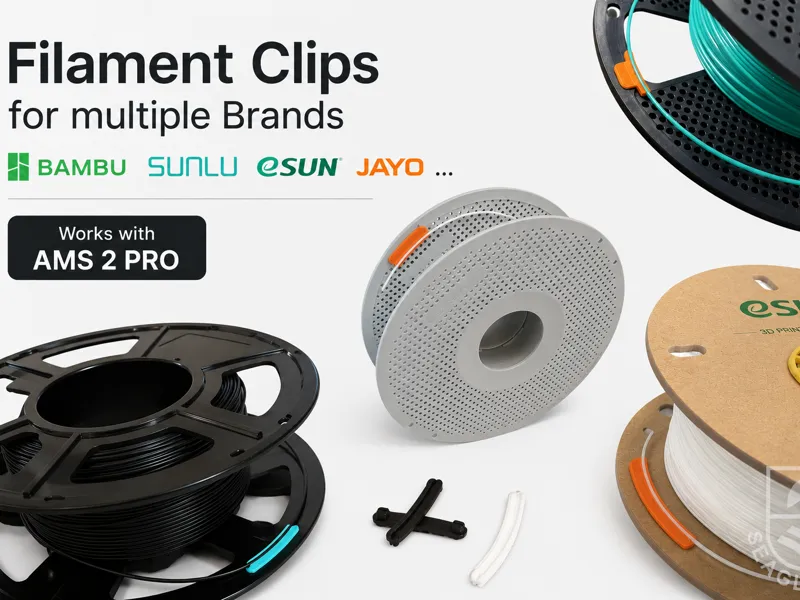 AMS 2 PRO Filament Clip (SUNLU,BAMBU,eSUN,...)
