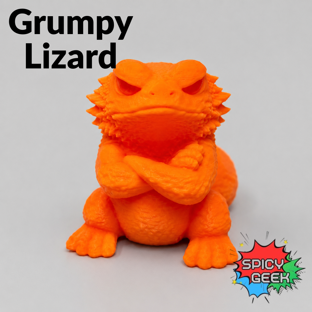 Miniatura 2 do modelo 3D Grumpy Lizard