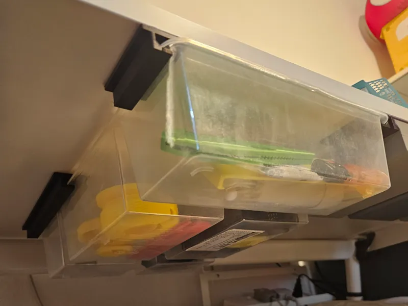 Universal Under-Desk Tray-to-Drawer Bracket