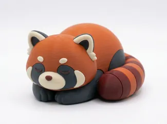 Cute Red Panda Desk Figure