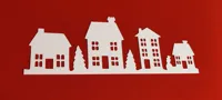 Duo de chalets de Noël pour fenêtre — photo 1