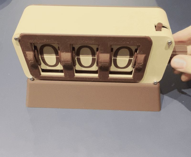 Split Flap Counter - Resettable