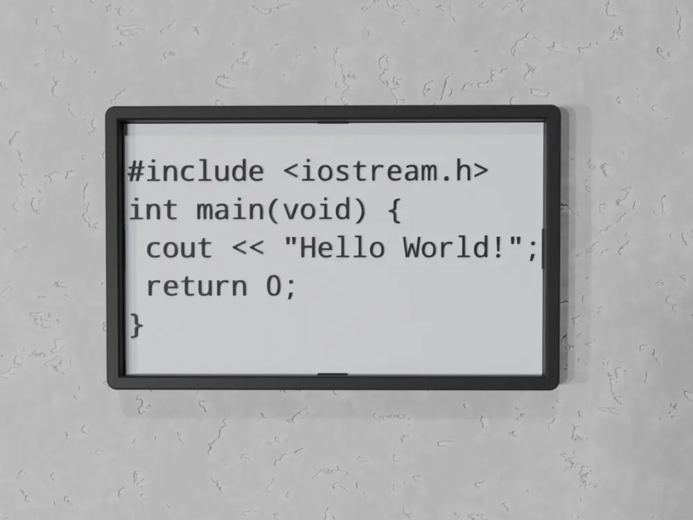Hello World Code - C++ by prints charming - MakerWorld