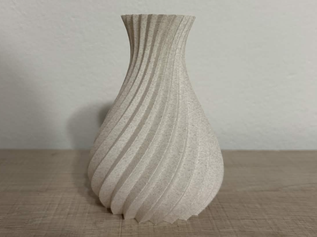 Helix Marble Vase – Organic Twisted Sculpture