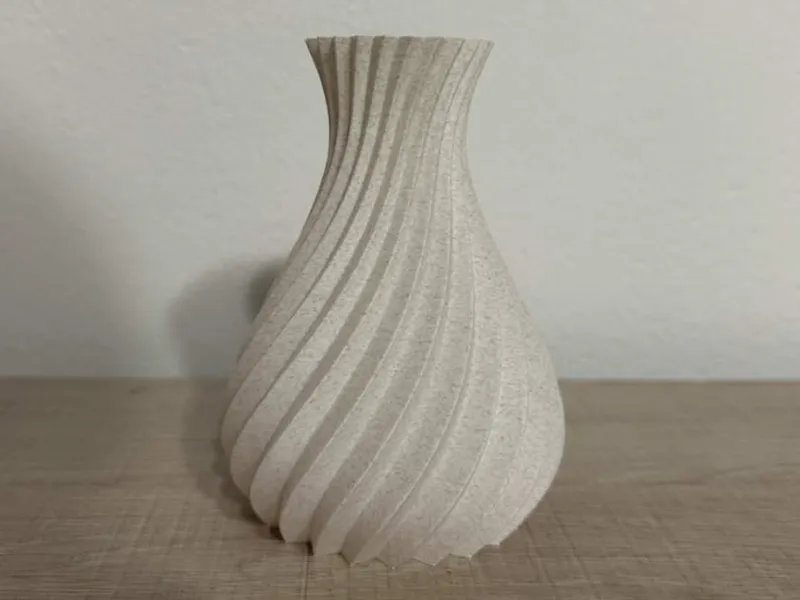 Helix Marble Vase – Organic Twisted Sculpture