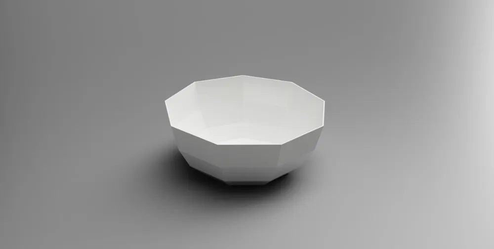 Low Poly Bowl - Free 3D Print Model - MakerWorld