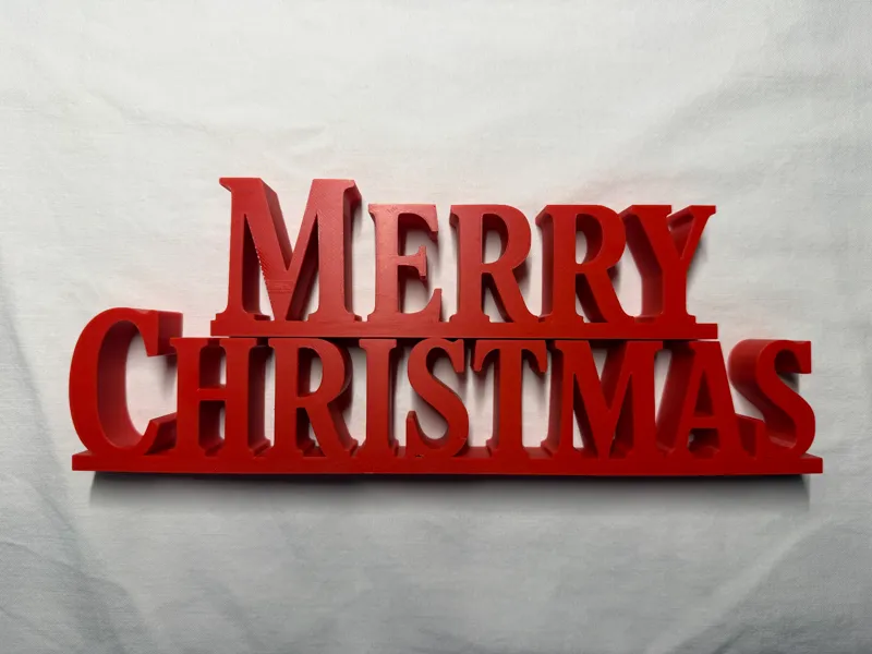 Merry Christmas festlicher Tischaufsteller