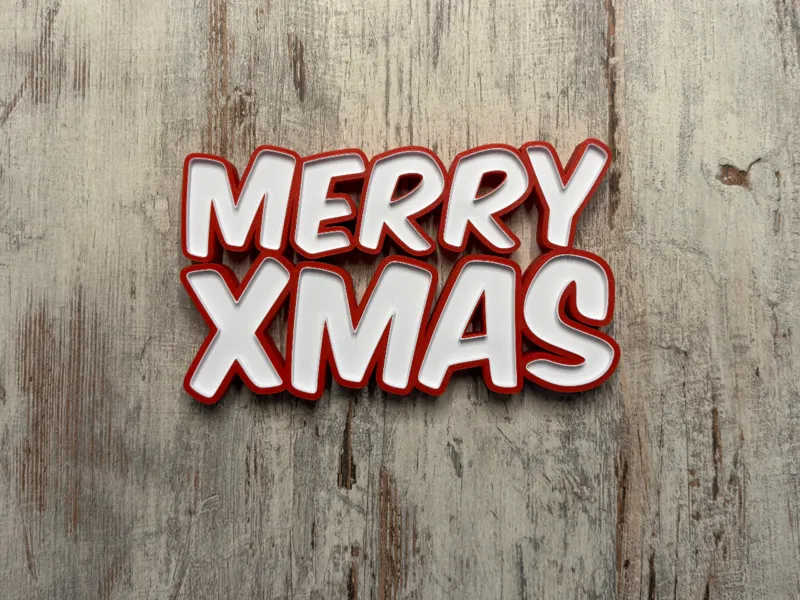 Merry XMAS - LED Namenlampe - Frohe weihnachten
