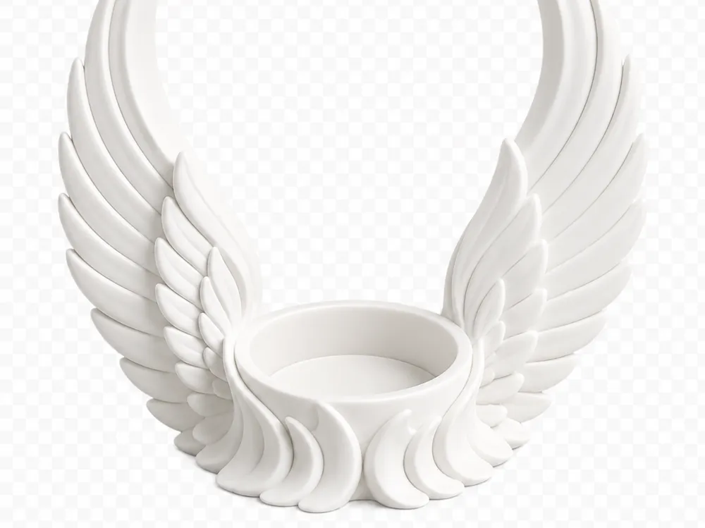 Angel Wing Tealight Holder - Free 3D Print Model - MakerWorld