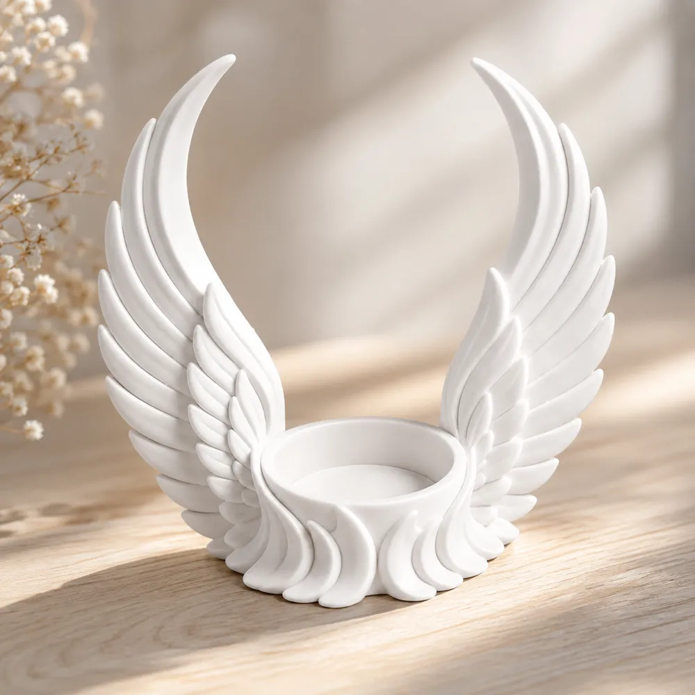 Angel Wing Tealight Holder - Free 3D Print Model - MakerWorld