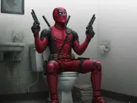 Deadpool aux toilettes — photo 2