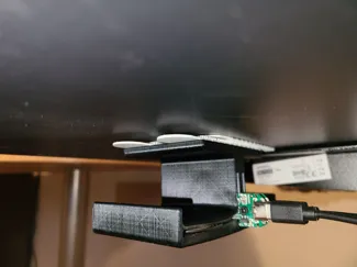 Dual Under-desk Qi Charging Headphone Hanger