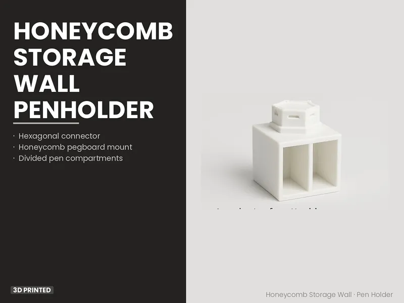 Honeycomb Storage wall Penholder with insert
