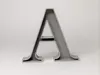 Letter A - Empty - 0.2mm layer, 2 walls, 0% infill