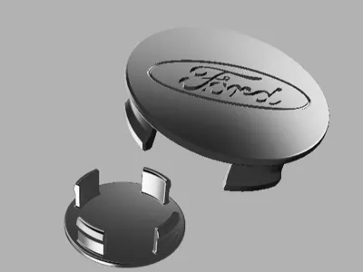 70mm Ford Logo Hubcap (Ford Ranger) 18" Rim