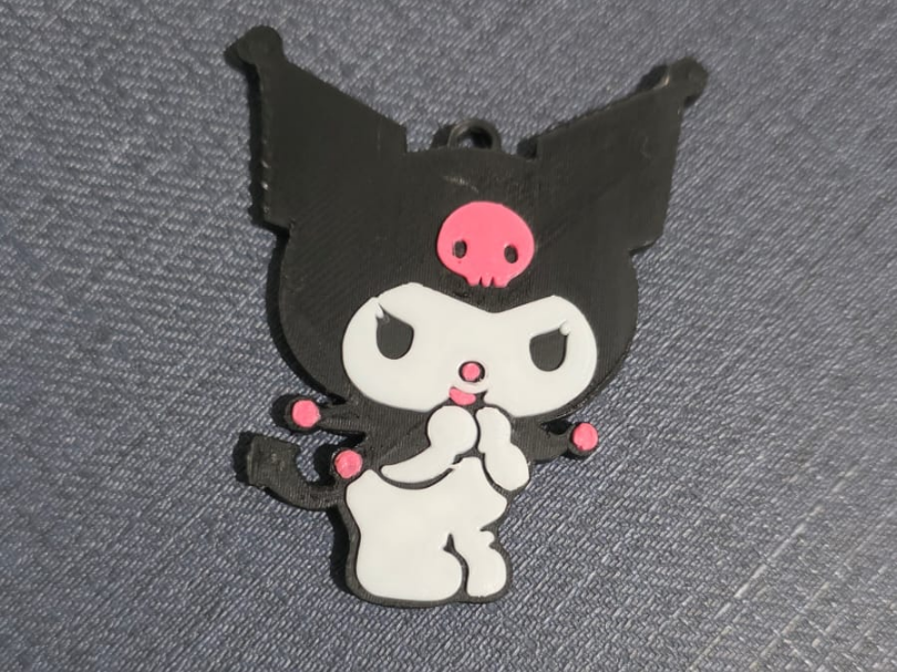 Kuromi - Flat Keychain