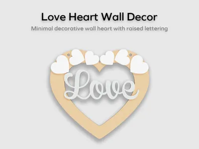 Love Heart Wall Decor – Multi-Layer