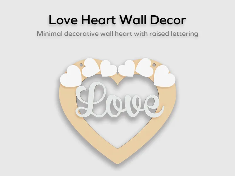 Love Heart Wall Decor – Multi-Layer