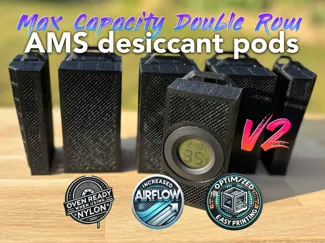 AMS desiccant boxes / pods -MaxCapacity OvenReady