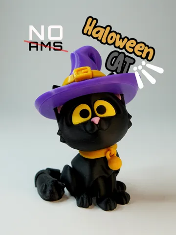 Accesorio para impresora 3D: Flexi Halloween Cat (NO AMS) — vista de referencia 2
