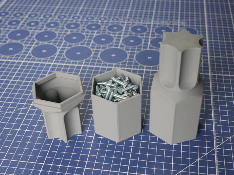 Torx Bit-Shaped Storage Container