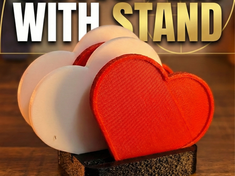 Customisable Valentines Heart Coaster