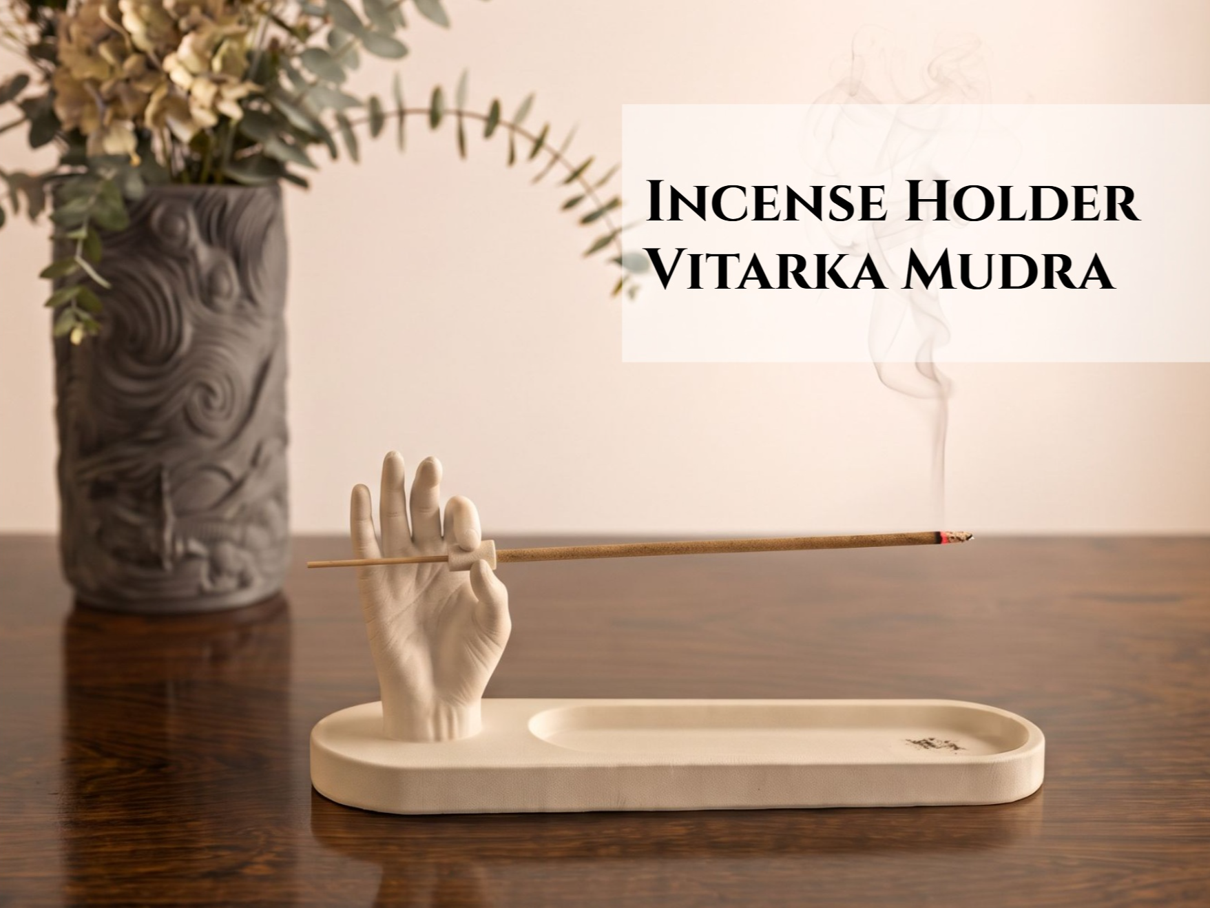 Incense Holder - Vitarka Mudra Hand Sign - 1