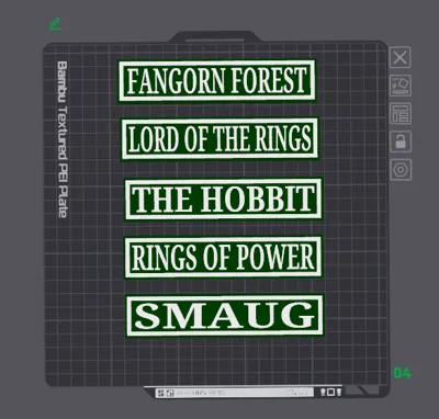 Bookshelf Sign - L.O.T.Rs/Hobbit (Multi. Options) by TheForbiddenNerd ...
