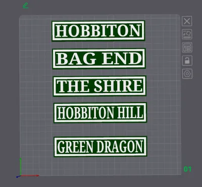 Bookshelf Sign - L.O.T.Rs/Hobbit (Multi. Options) by TheForbiddenNerd ...