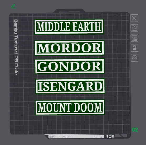 Bookshelf Sign - L.O.T.Rs/Hobbit (Multi. Options) by TheForbiddenNerd ...