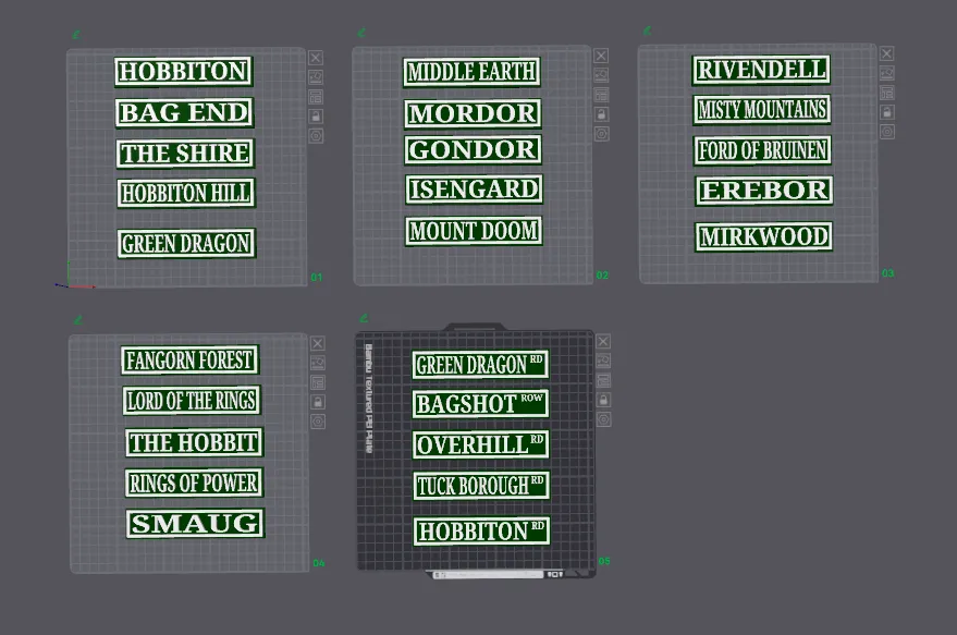 Bookshelf Sign - L.O.T.Rs/Hobbit (Multi. Options) by TheForbiddenNerd ...