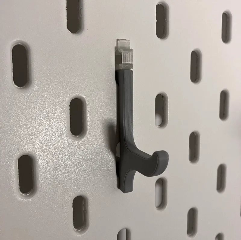 Ikea Skadis hook lock pin plug