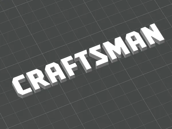 Logo décoratif Craftsman pour amateurs d'outillage
