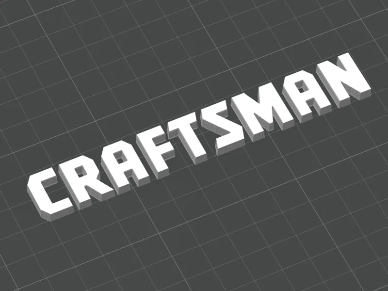 Craftsman Tools 3D Printed Logo