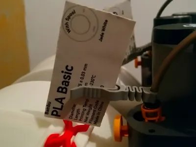 Label clip for PTFE cable