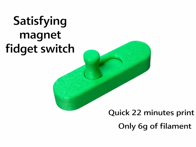 Satisfying magnet fidget switch
