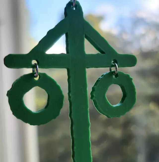 Midsommarstång, maypole earrings