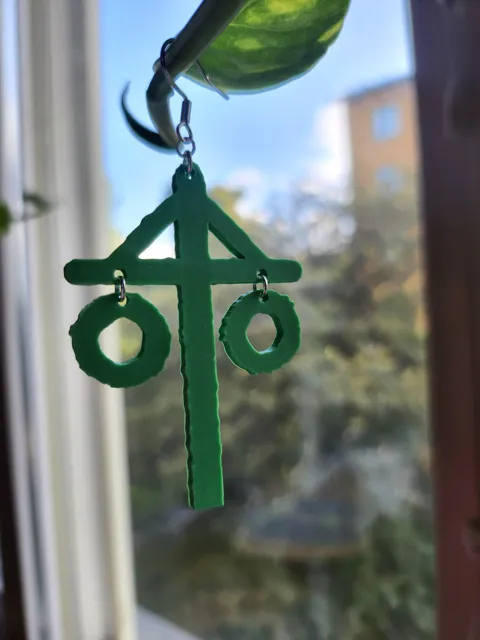 Midsommarstång, maypole earrings view 2