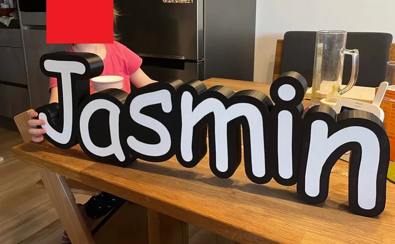 Jasmin Nameplate / LED Lampe
