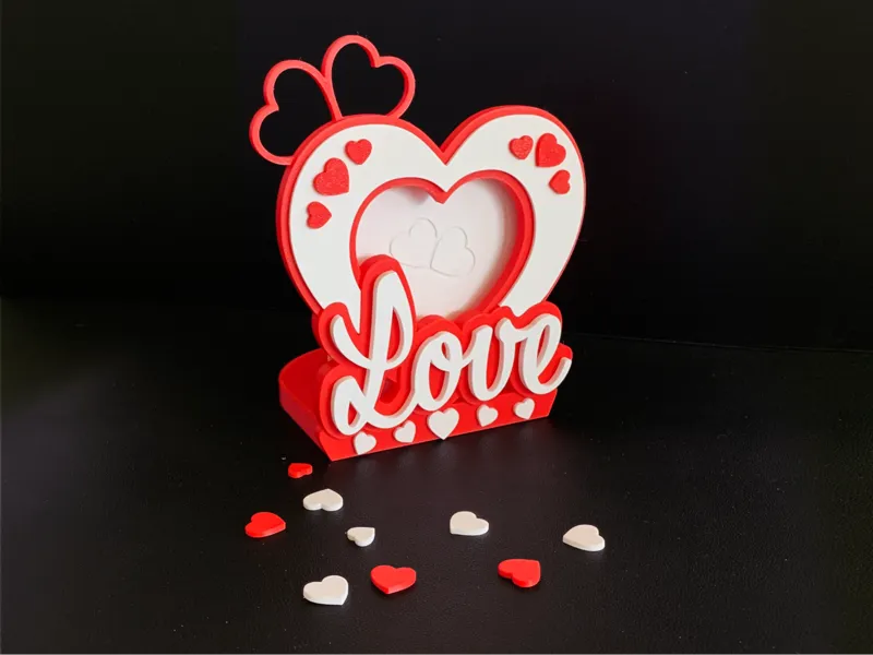 Love tea light / photo holder