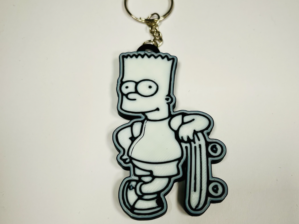 Bart Simpson keychain