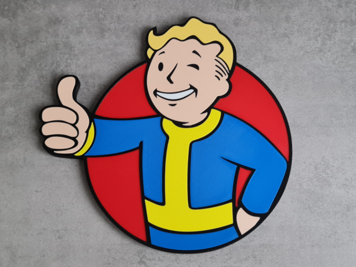 Fallout Vaultboy thumbs up Logo / Sign 