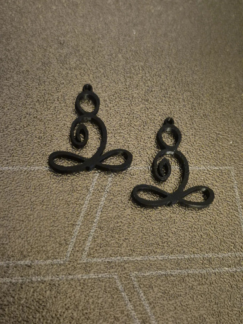 Yoga Lotus Earrings [Asana] view 3