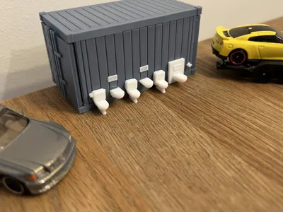 toilet for 1/64 scale car diorama garage home