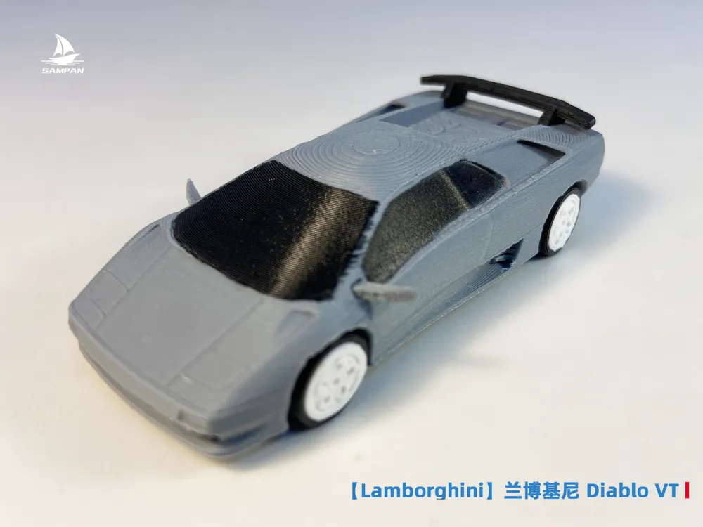 Lamborghini】Lamborghini Diablo VT Supercar 1/64 Scale Car Model