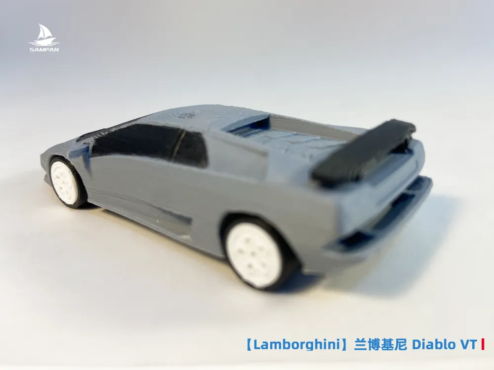 【Lamborghini】Lamborghini Diablo VT Supercar 1/64 Scale Car Model with ...